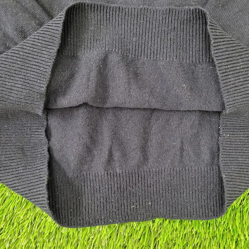 Vintage 90s MOD LL-Bean Sweater Womens Large 21x24 Black USA